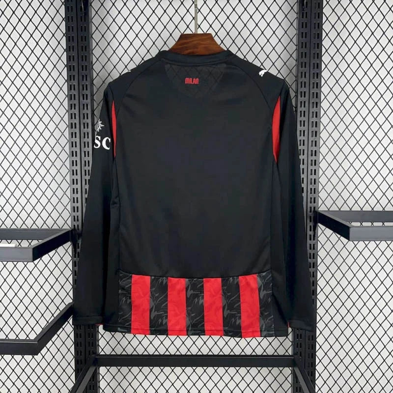 2025/2026 AC Milan Home Jersey Long Sleeve
