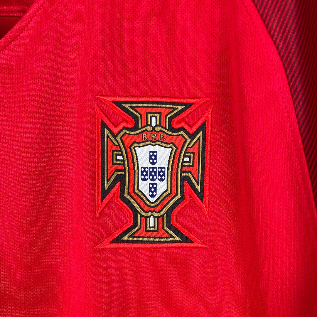 2016 Retro Portugal Home Jersey Long Sleeve