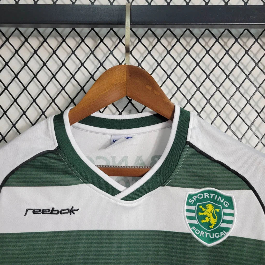 2001/2003 Retro Sporting Lisbon Home Jersey Long Sleeve