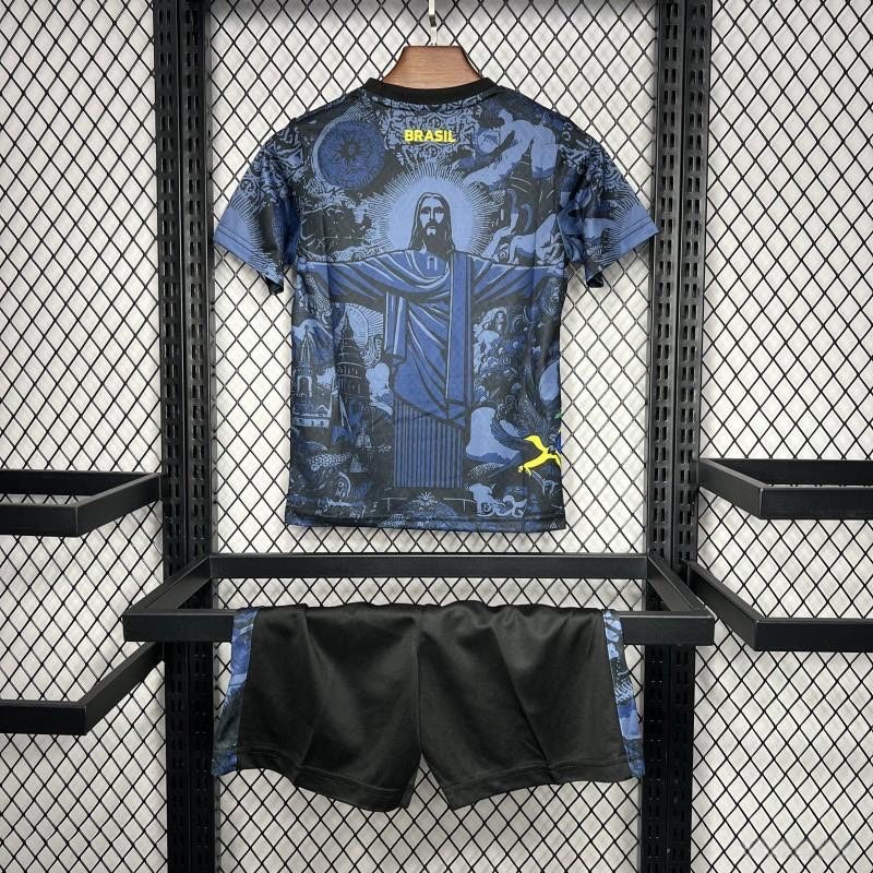 Brazil ”Jesus” Blue Limited Jersey Kids Size