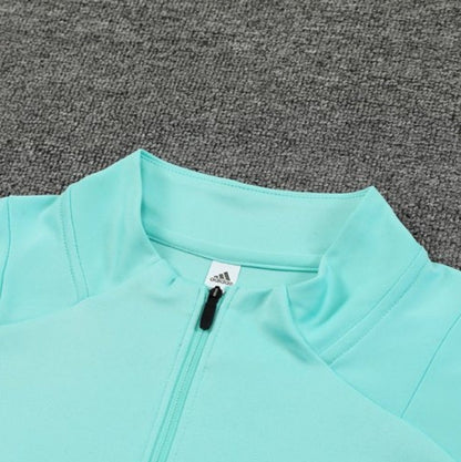 Real Madrid Mint Green and Black Tracksuit