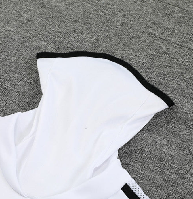 Real Madrid White and Black Tracksuit