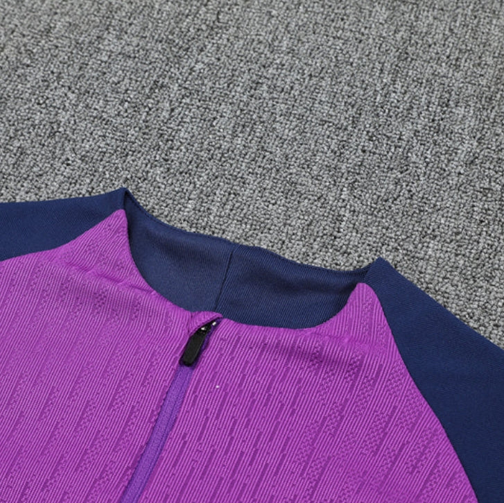 2025/2026 Barcelona Purple and Blue Tracksuit