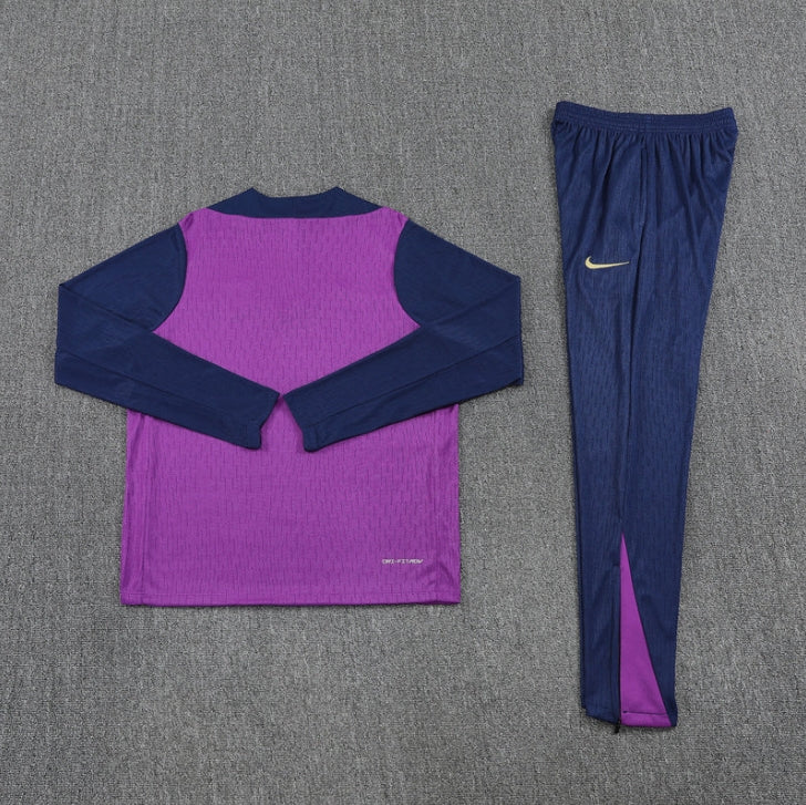 2025/2026 Barcelona Purple and Blue Tracksuit