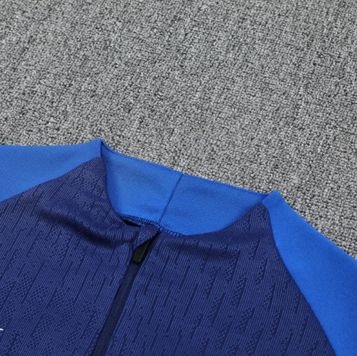 2025/2026 PSG Paris Saint Germain Blue and Grey Tracksuit