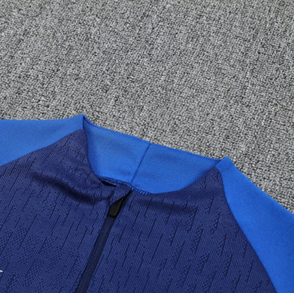 2025/2026 PSG Paris Saint Germain Blue and Grey Tracksuit