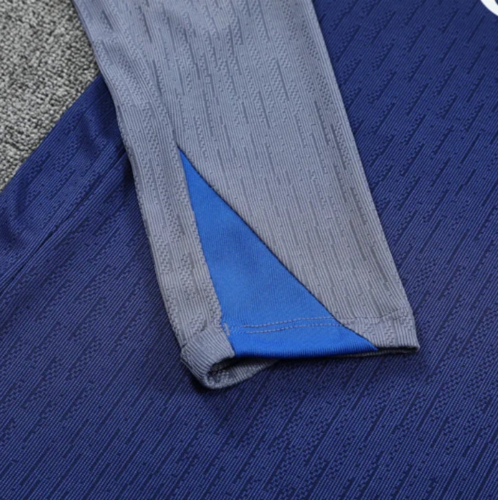 2025/2026 PSG Paris Saint Germain Blue and Grey Tracksuit