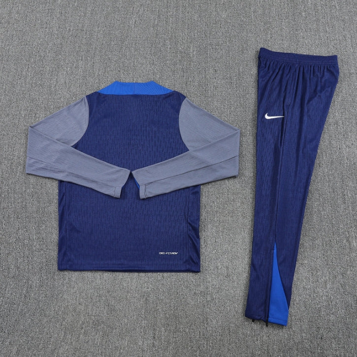 2025/2026 PSG Paris Saint Germain Blue and Grey Tracksuit