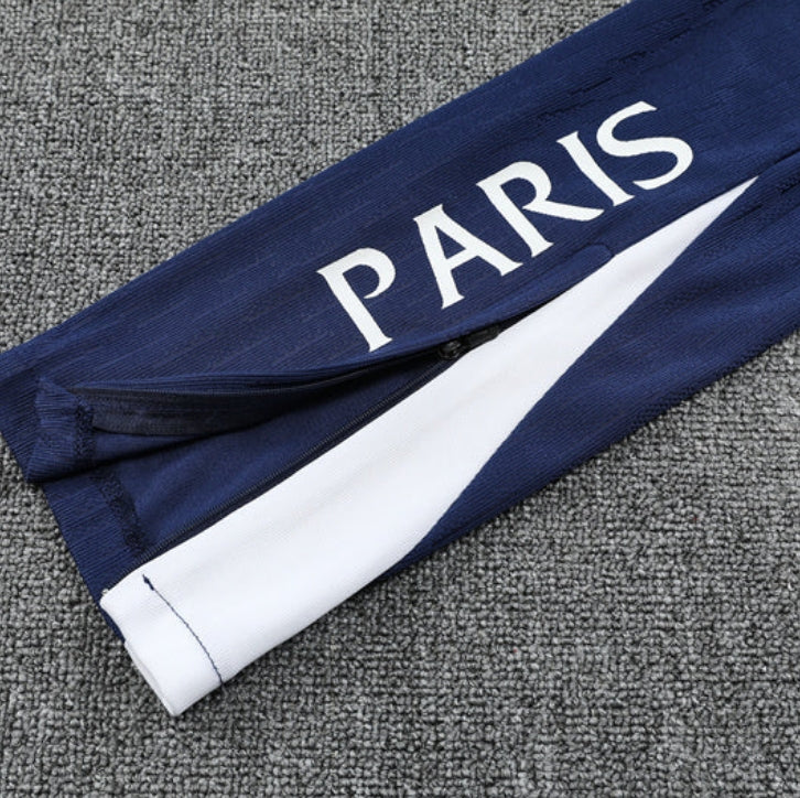 2025/2026 PSG Paris Saint Germain Blue and White Tracksuit