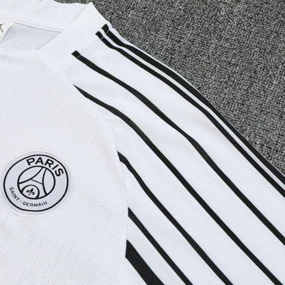 PSG Paris Saint Germain White and Black Tracksuit