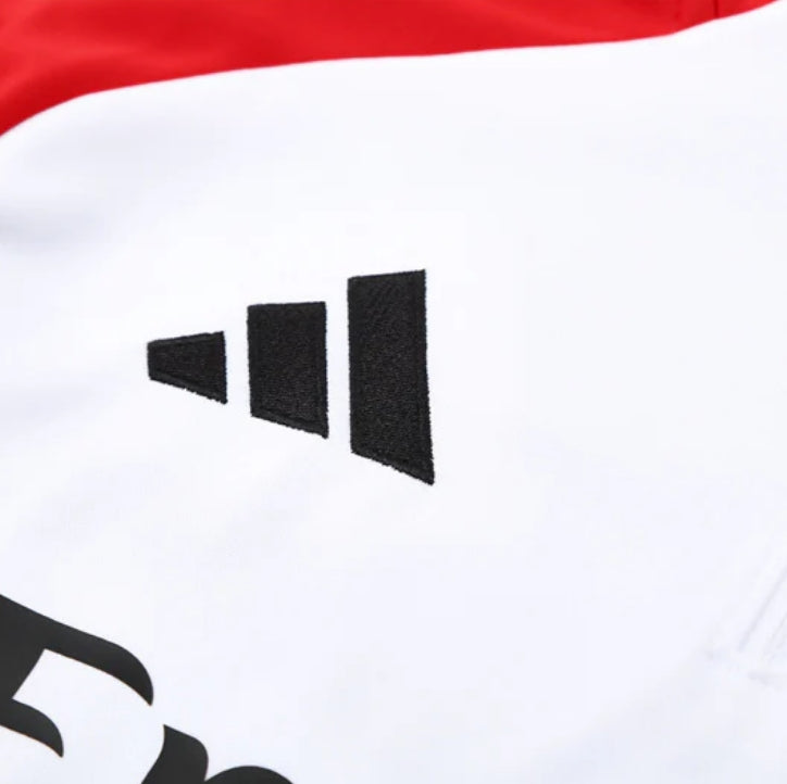 2025/2026 Arsenal White and Black x Red Tracksuit