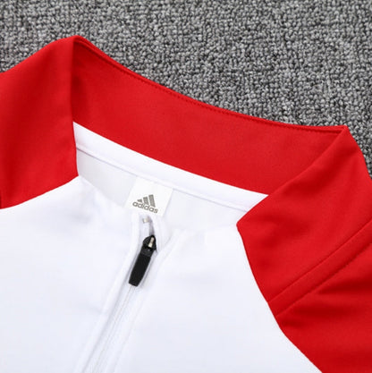 2025/2026 Arsenal White and Black x Red Tracksuit