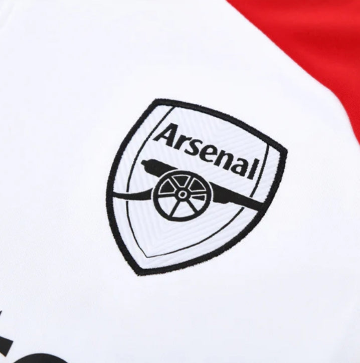 2025/2026 Arsenal White and Black x Red Tracksuit