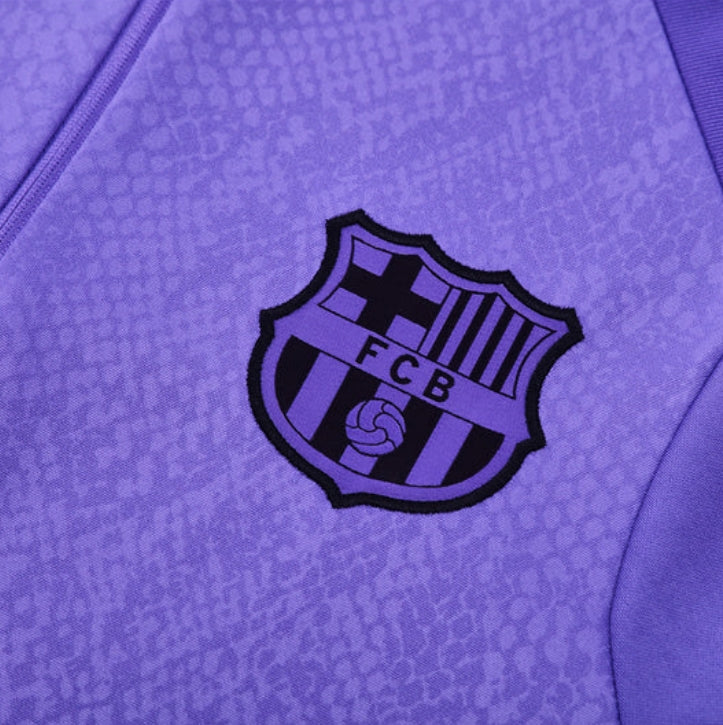 2025/2026 Barcelona Purple and Black Tracksuit