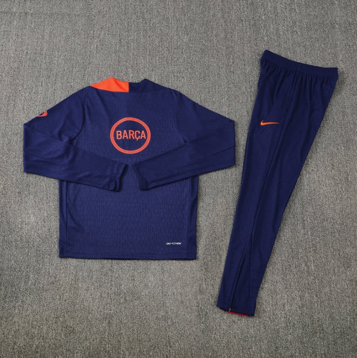 2025/2026 Barcelona Blue and Orange Tracksuit
