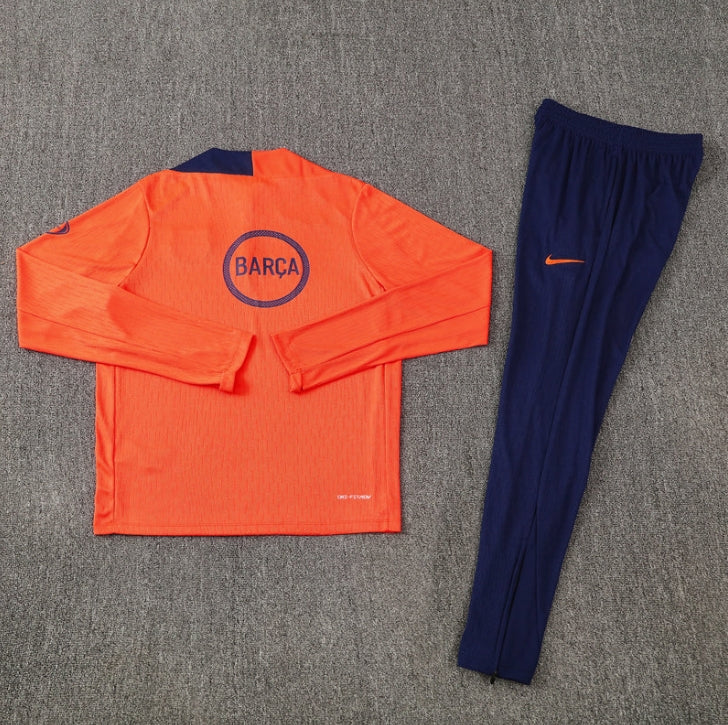 2025/2026 Barcelona Orange and Blue Tracksuit