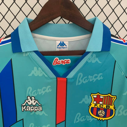 1995-1997 Retro Barcelona Away Jersey Long Sleeve