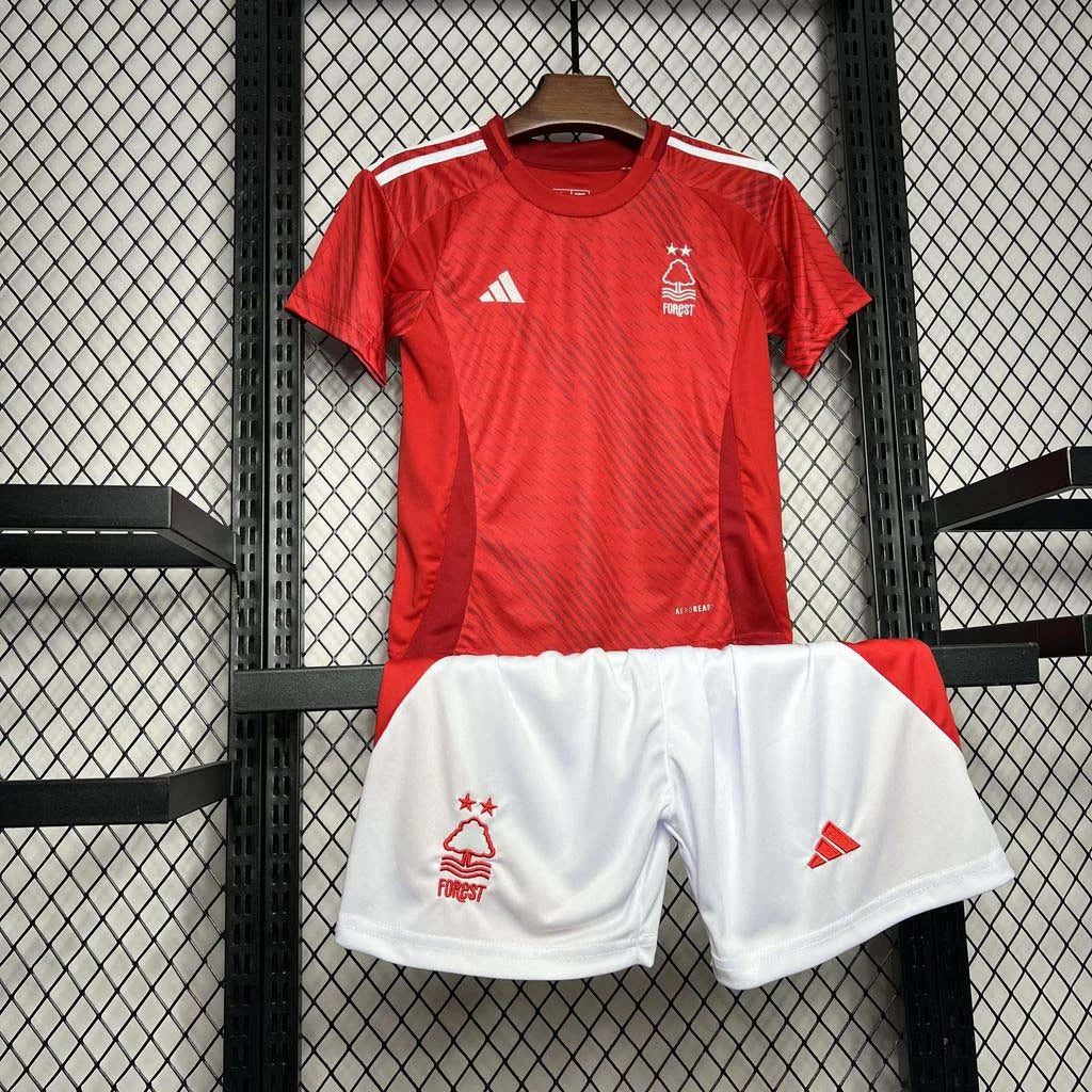 2024-2025 Nottingham Forest Home Kit Kids Size