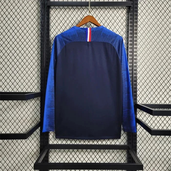 2018 Retro FIFA World Cup France Home Long Sleeve