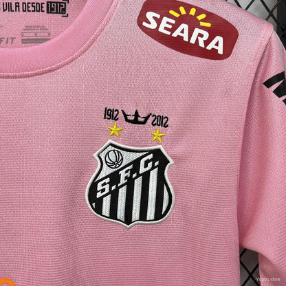2012 Retro Santos Home Jersey Pink Limited Jersey