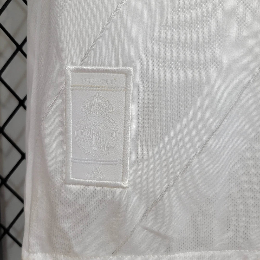 2017-2018 Retro Real Madrid Home Kit Long Sleeve