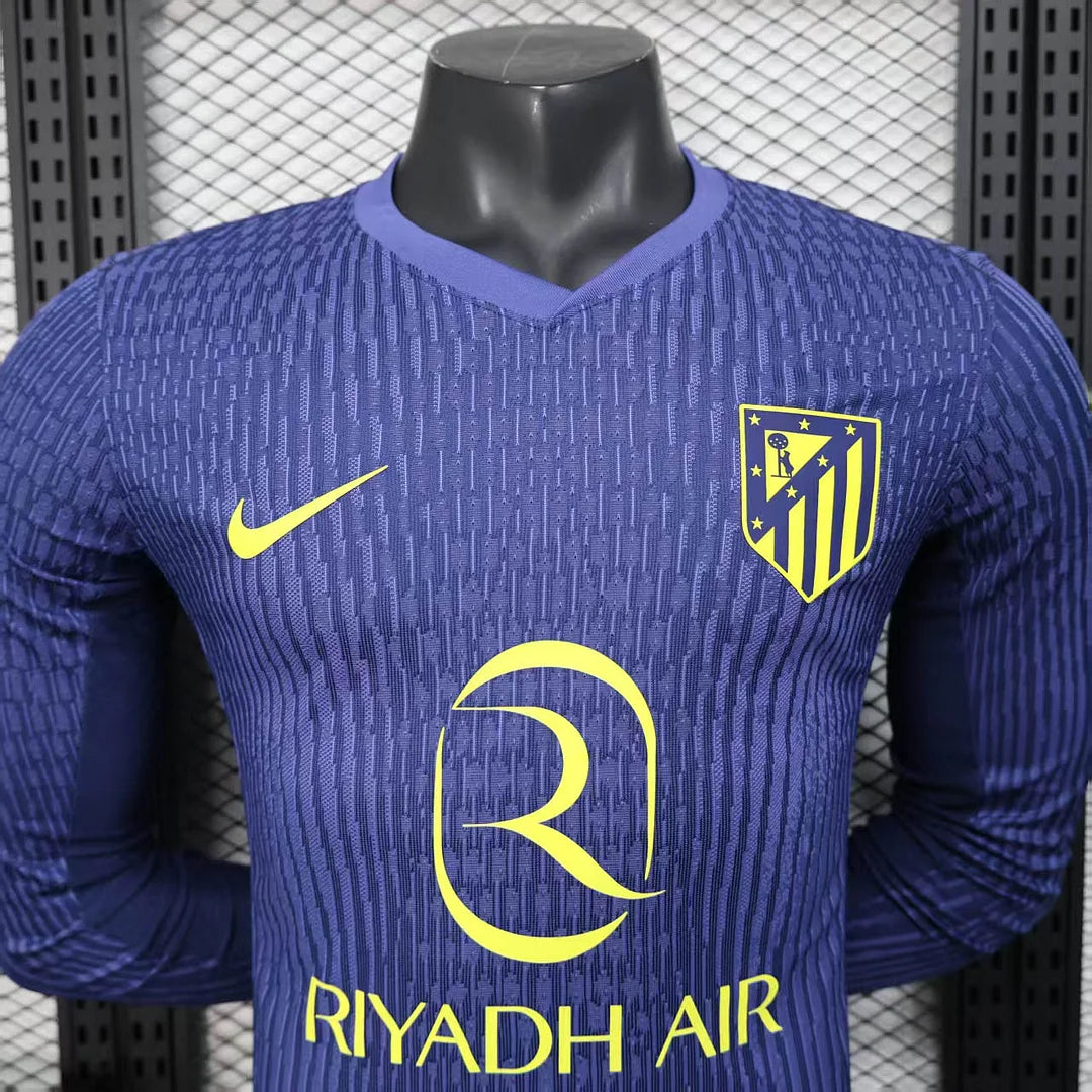 2025/2026 Atletico Madrid Away Kit Long Sleeve