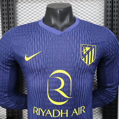 2025/2026 Atletico Madrid Away Kit Long Sleeve