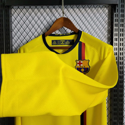 2008-2009 Retro Barcelona Away Jersey Long Sleeve