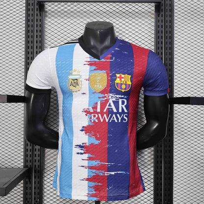 Messi 10 Barcelona-Argentina Limited Jersey