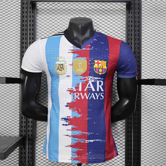 Messi 10 Barcelona-Argentina Limited Jersey