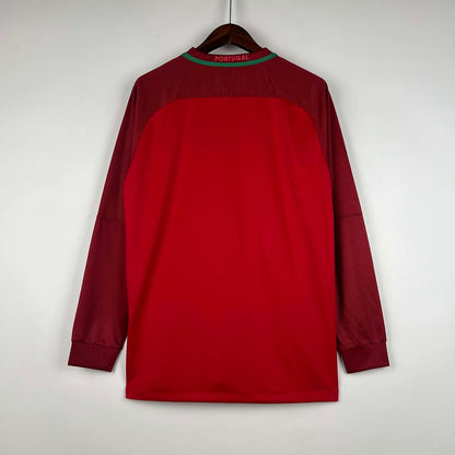 2016 Retro Portugal Home Jersey Long Sleeve