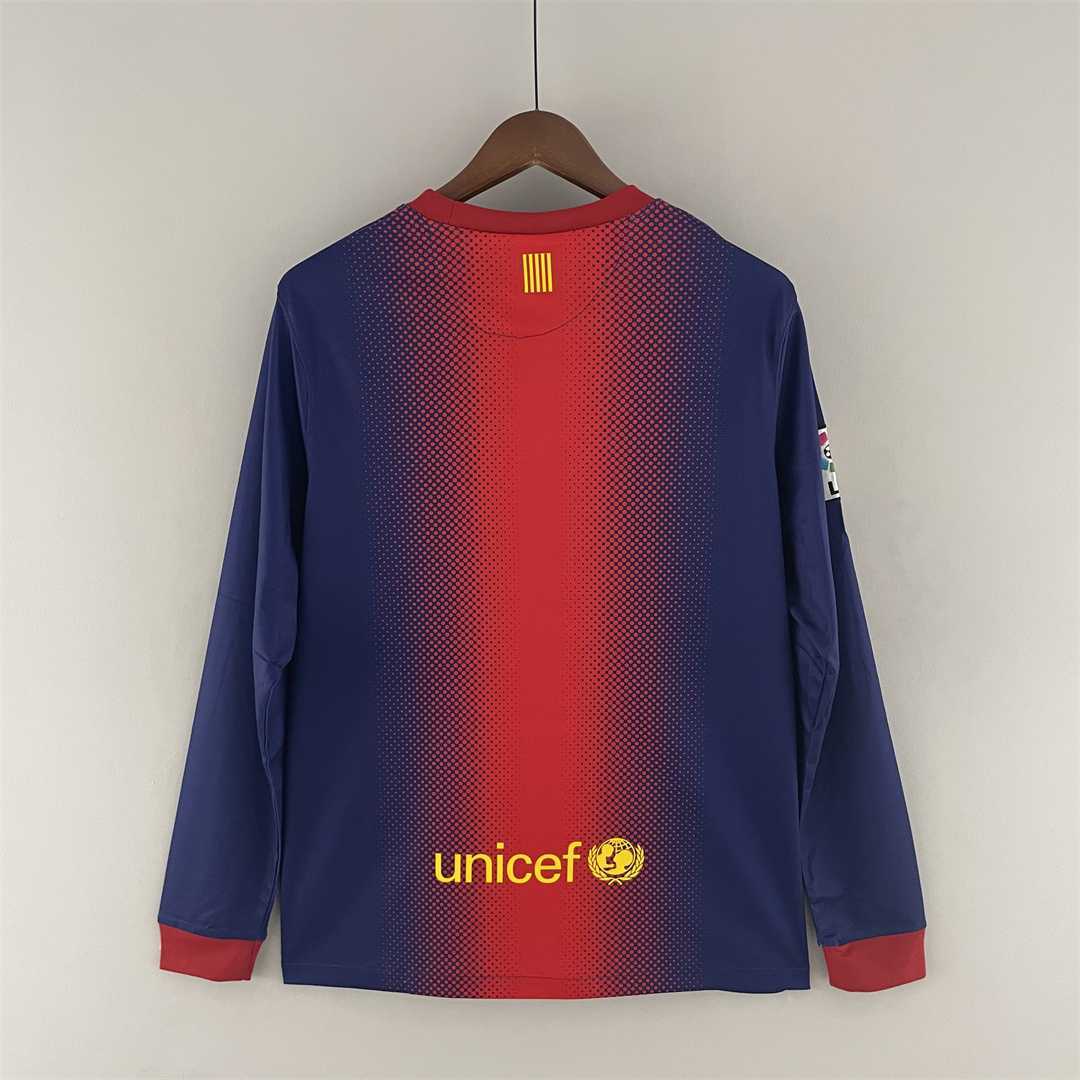 2012-2013 Retro Barcelona Home Jersey Long sleeve