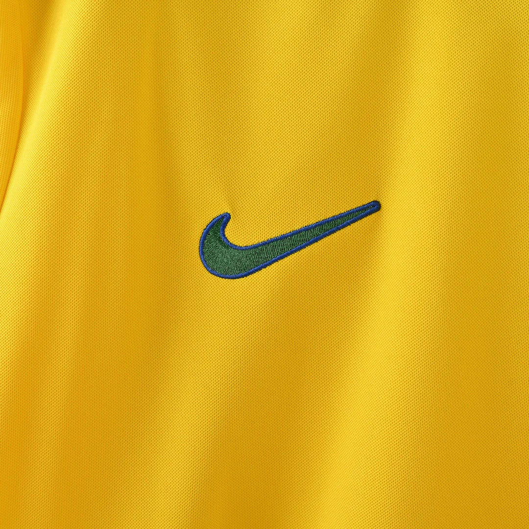 1998 Retro Brazil Home Jersey Long Sleeve