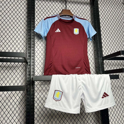 2024-2025 Aston Villa Home Kit Kids Size