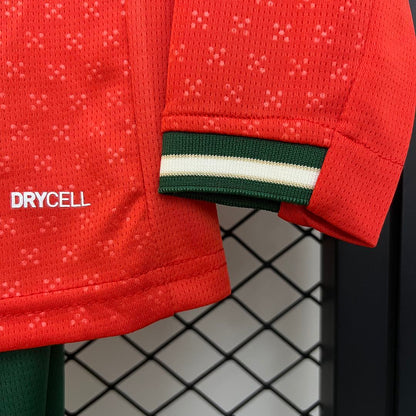 2025 Portugal Home Long Sleeve Kids Size