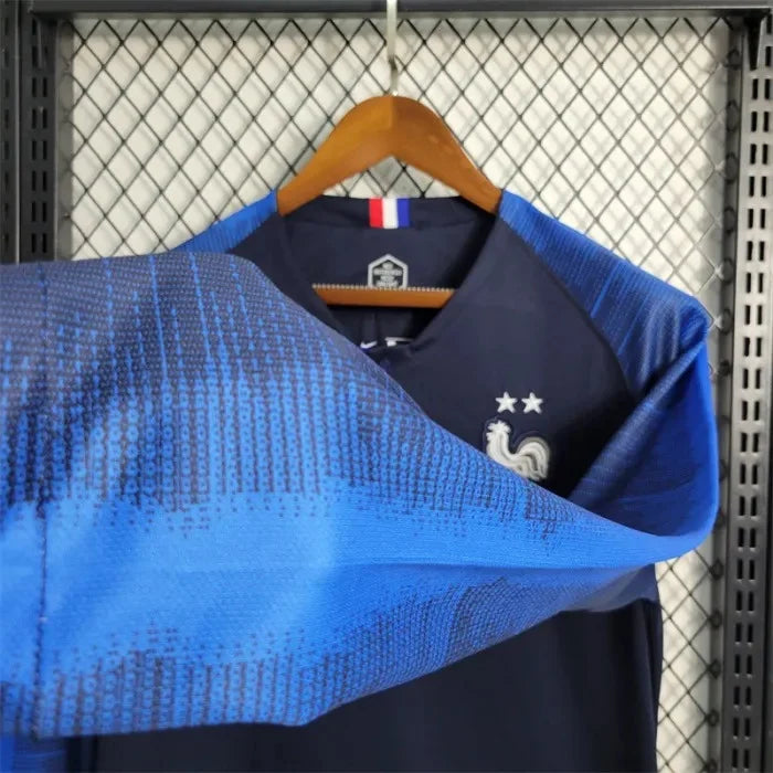 2018 Retro FIFA World Cup France Home Long Sleeve