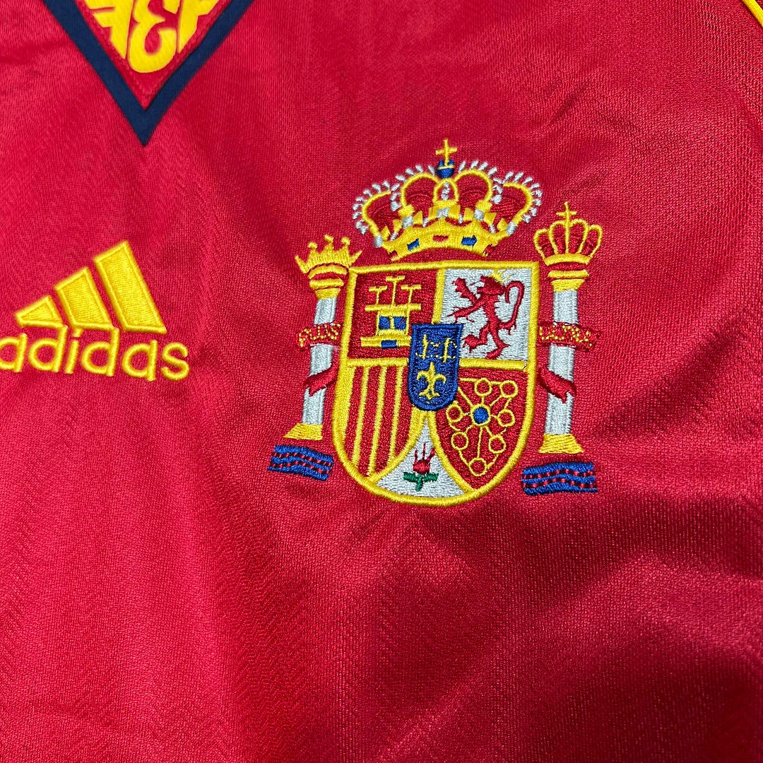 1998 Retro Spain Home Jersey