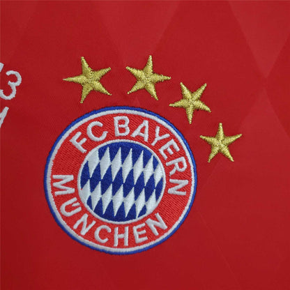 2013/2014 Retro Bayern Munchen Champions League Home Jersey Long Sleeve