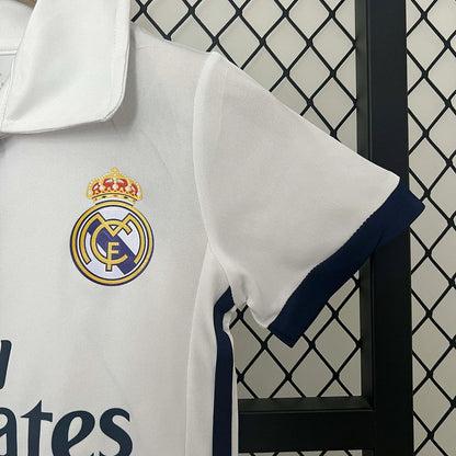 2016/2017 Retro Real Madrid Home Kit Kids Size