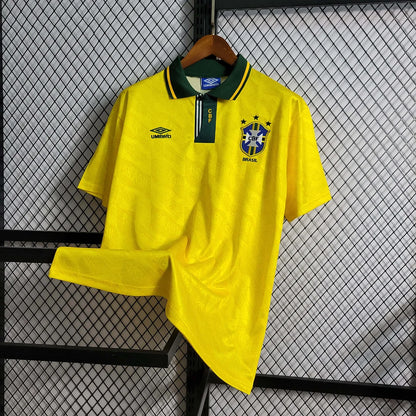 1991-1993 Retro Brazil Home Jersey