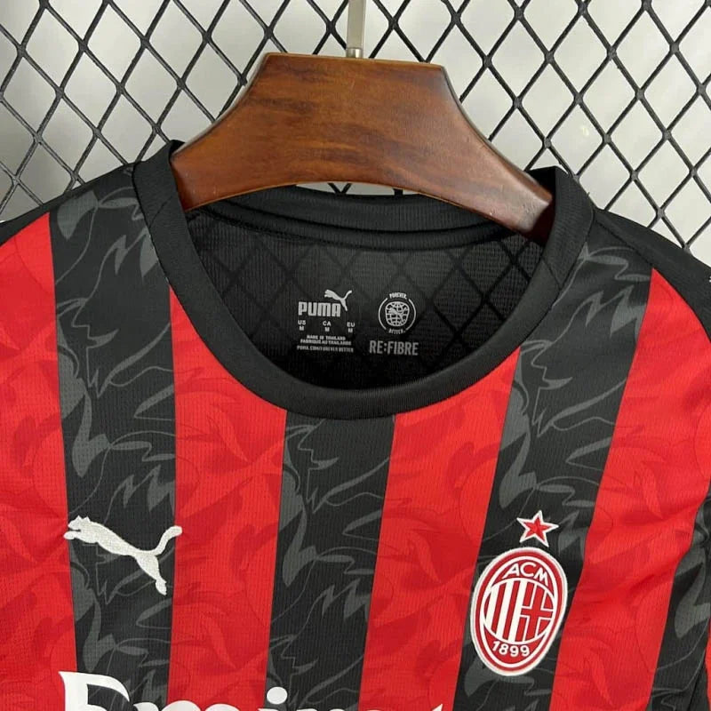2025/2026 AC Milan Home Jersey Long Sleeve