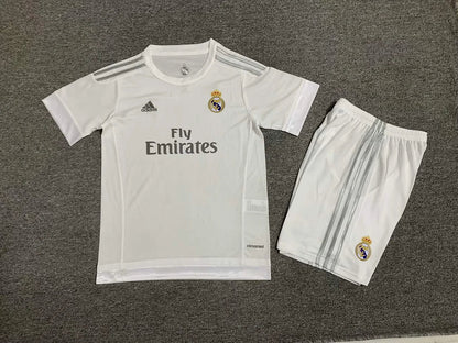 2015/2016 Retro Real Madrid Home Jersey Kids Size