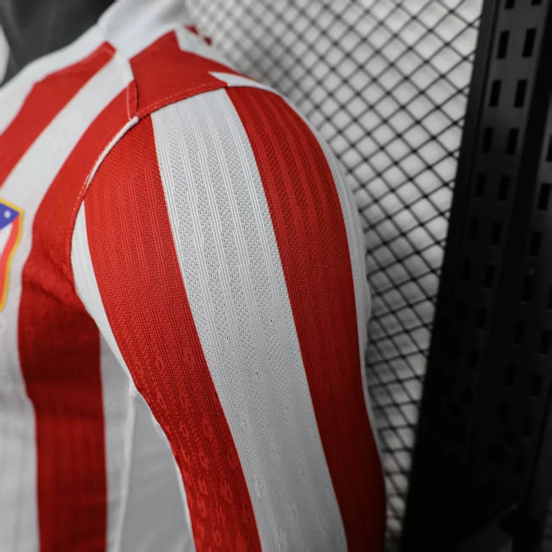 2025/2026 Atletico Madrid Home Long Sleeve