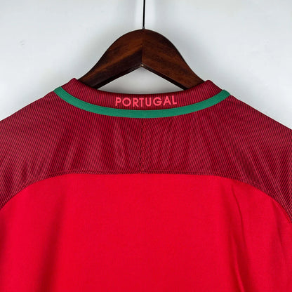 2016 Retro Portugal Home Jersey Long Sleeve