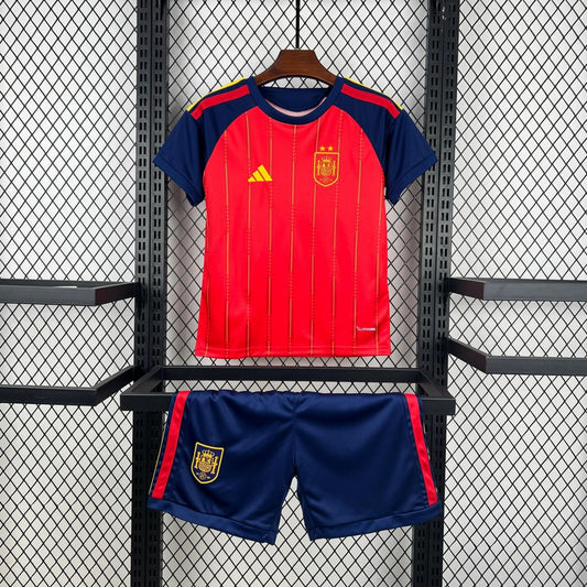 2026 Spain 2 Stars Home World Cup Kit Kids Size