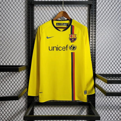2008-2009 Retro Barcelona Away Jersey Long Sleeve