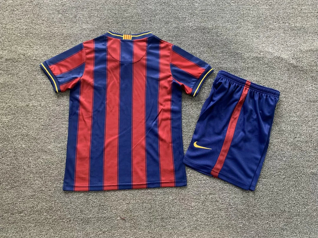 2009/2010 Retro Barcelona Home Kids Size