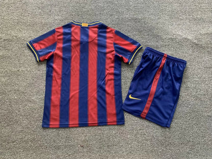 2009/2010 Retro Barcelona Home Kids Size