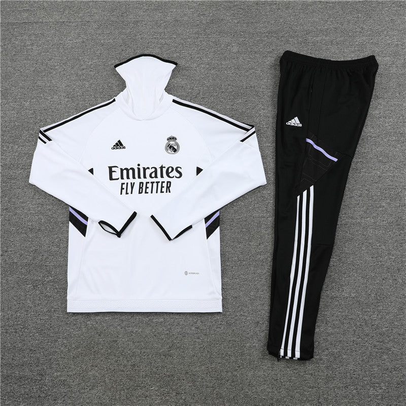 Real Madrid White and Black Tracksuit