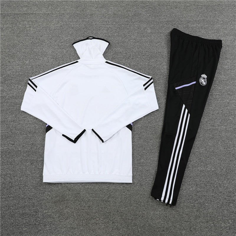 Real Madrid White and Black Tracksuit